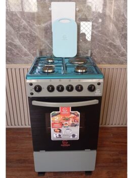 Eurochef Free Standing 3 Gas Burner +1 Electric Cooker.