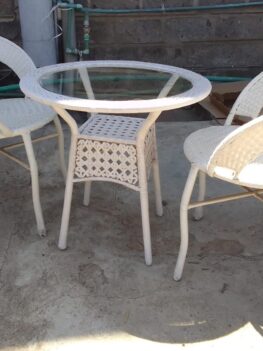 Balcony Outdoor Garden Set Table with 2 chairs