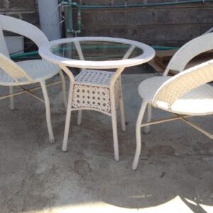 Balcony Outdoor Garden Set Table with 2 chairs