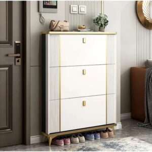 Bucket Flip Shoe Rack White